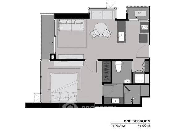 รูป ชั้น 48 คอนโด 1 ห้องนอน Rhythm Sukhumvit 42 ใกล้ BTS เอกมัย 200 ม. (ID 3260600) - รูปที่ 3/19