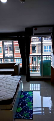 คอนโดให้เช่า : 1 ห้องนอน | 1 ห้องน้ำ | BTS Kheha | 25 ตร.ม. | 6,000 บาท/เดือน | ชั้น 4 — Miami Condo Bangpu กรุงเทพฯ
