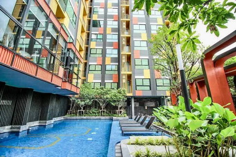 1Bed | 1Bath | BTS Bang Chak | 29sqm | THB 13,000/mo | Fl.8 — Plum Condo Sukhumvit 97.1 Bangkok