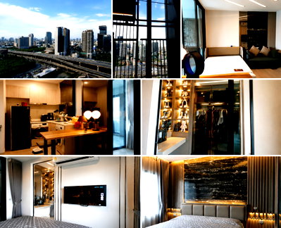 Condos for rent : 1Bed | 1Bath | MRT Phetchaburi | 36sqm | THB 29,000/mo | Fl.23 — Life Asoke Bangkok