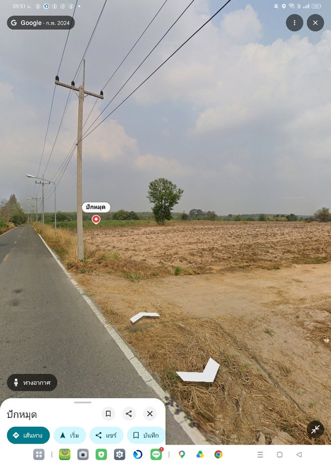 รูป ที่ดินบ้านบึงสวย.. สีเหลือง 90+ไร่ ติดถนนใหญ่ น้้ำ ไฟ ครบ - รูปที่ 1/1