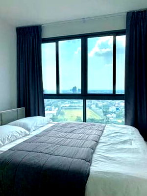 Condos for rent : 1Bed | 1Bath | BTS Bang Na | 32sqm | THB 14,000/mo | Fl.31 — Ideo O2 Bangkok