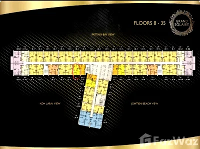 ขายคอนโด : ขาย คอนโด 1 ห้องนอน ในโครงการ แกรนด์ โซแลร์ พัทยา 6726234