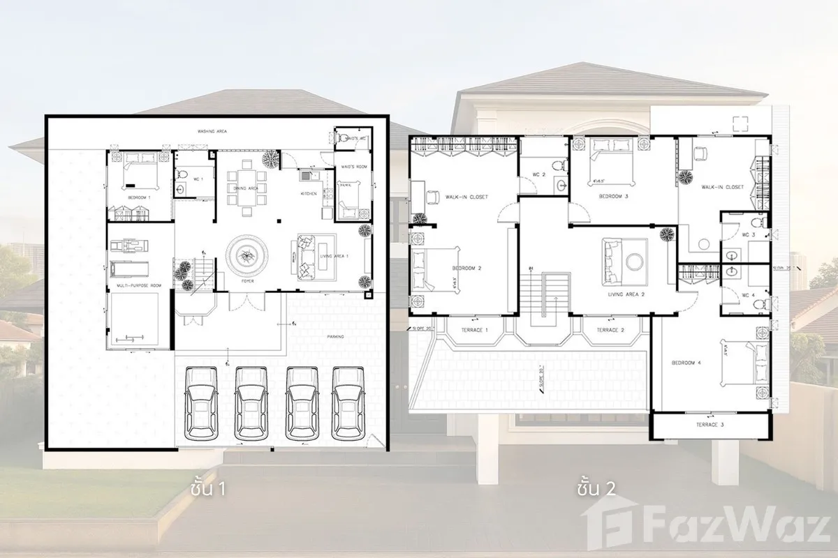 รูป ขาย บ้านเดี่ยว 4 ห้องนอน ในโครงการ ถาวรนิเวศน์ 1 6744649 - รูปที่ 3/39