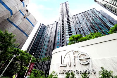 Condos for rent : 1Bed | 1Bath | MRT Phra Ram 9 | 26sqm | THB 18,000/mo | Fl.32 — Life Asoke Rama 9 Bangkok