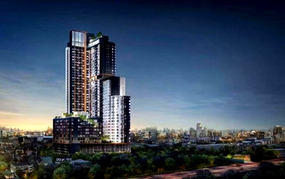 Condos for rent : 1Bed | 2Bath | MRT Huai Khwang | 31sqm | THB 22,000/mo | Fl.23 — XT Huaikhwang Bangkok