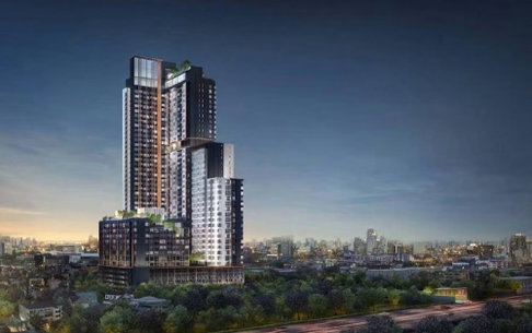 1Bed | 2Bath | MRT Huai Khwang | 31sqm | THB 22,000/mo | Fl.23 — XT Huaikhwang Bangkok