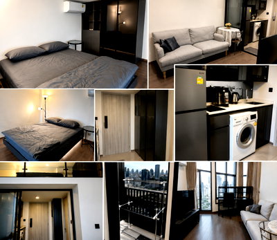 คอนโดให้เช่า : 1 ห้องนอน | 1 ห้องน้ำ | MRT Hua Lamphong | 35 ตร.ม. | 30,000 บาท/เดือน | ชั้น 26 — Park Origin Chula Samyan กรุงเทพฯ