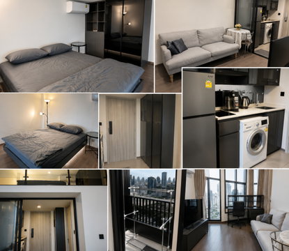 1Bed | 1Bath | MRT Hua Lamphong | 35sqm | THB 30,000/mo | Fl.26 — Park Origin Chula Samyan Bangkok