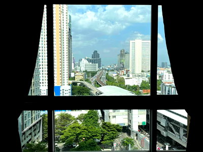 Condos for rent : 1Bed | 1Bath | BTS Krung Thon Buri | 48sqm | THB 18,000/mo | Fl.16 — Q House Bangkok