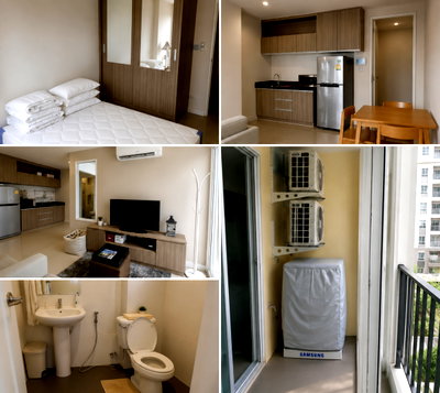 Condos for rent : 1Bed | 1Bath | BTS Udom Suk | 35sqm | THB 15,000/mo | Fl.6 — The Series Udomsuk Bangkok