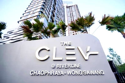 คอนโดให้เช่า : 1 ห้องนอน | 1 ห้องน้ำ | MRT Yaek Tiwanon | 30 ตร.ม. | 13,000 บาท/เดือน | ชั้น 35 — The Clev Riverline กรุงเทพฯ