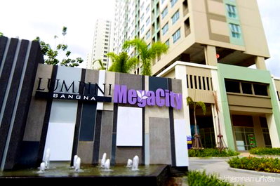 คอนโดให้เช่า : 2 ห้องนอน | 2 ห้องน้ำ | MRT Si Iam | 46 ตร.ม. | 16,000 บาท/เดือน | ชั้น 12 — Lumpini Mega City กรุงเทพฯ