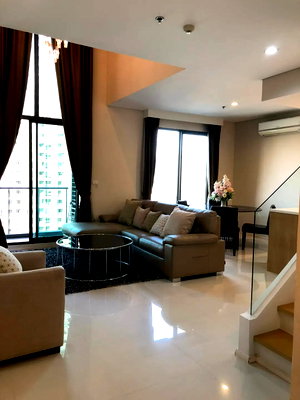 Condos for rent : 1Bed | 2Bath | ARL Makkasan | 80sqm | THB 45,000/mo | Fl.25 — Villa Asoke Bangkok