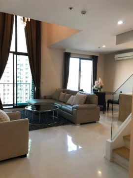 1Bed | 2Bath | ARL Makkasan | 80sqm | THB 45,000/mo | Fl.25 — Villa Asoke Bangkok
