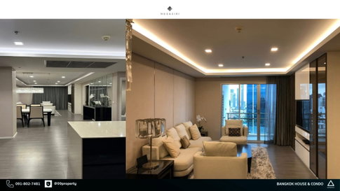 2Bed | 2Bath | BTS Ekkamai | 123sqm | THB 85,000/mo | Fl.23 — Nusasiri Grand Condo Bangkok