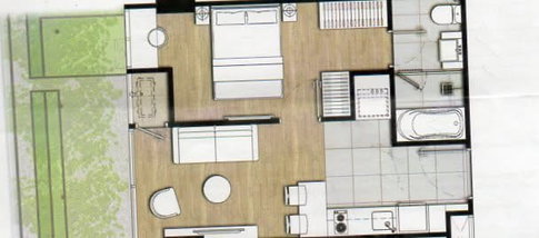 1 ห้องนอน | 1 ห้องน้ำ | BTS Asok | 37 ตร.ม. | 36,000 บาท/เดือน | ชั้น 1 — Fynn Asoke กรุงเทพฯ