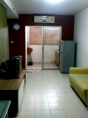 คอนโดให้เช่า : 1 ห้องนอน | 1 ห้องน้ำ | BTS Udom Suk | 42 ตร.ม. | 9,000 บาท/เดือน | ชั้น 3 — City Home Sukhumvit กรุงเทพฯ
