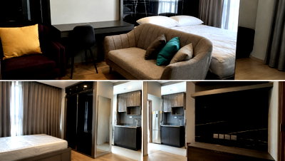 Condos for rent : Studio | 1Bath | MRT Sam Yan | 25sqm | THB 19,000/mo | Fl.38 — Ashton Chula-Silom Bangkok