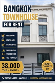 รูปภาพ 4Bed | 3Bath | ARL Ban Thap Chang | 130sqm | THB 38,000/mo | Fl.2 — Siri Place Pattanakarn Bangkok