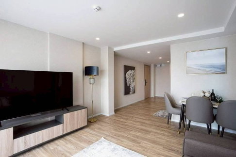 2Bed | 2Bath | BTS Surasak | 75sqm | THB 38,000/mo | Fl.5 — Blossom Condo @ Sathorn-Charoenrat Bangkok