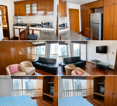 1Bed | 1Bath | BTS Saint Louis | 55sqm | THB 28,000/mo | Fl.27 — Silom Suite Bangkok