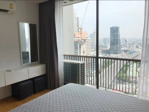 1Bed | 1Bath | BTS Surasak | 34sqm | THB 20,000/mo | Fl.27 — Noble Revo Silom Bangkok