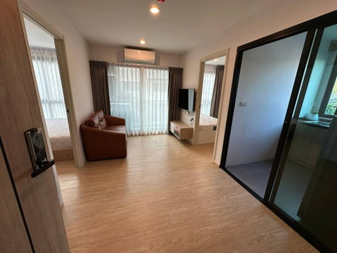 2Bed | 1Bath | MRT Huai Khwang | 41sqm | THB 22,000/mo | Fl.3 — The Excel Ratchada 18 Bangkok
