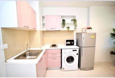 Condos for rent : 2Bed | 1Bath | BTS Nana | 39sqm | THB 25,000/mo | Fl.8 — The Mark Ratchada-Airport Link Bangkok