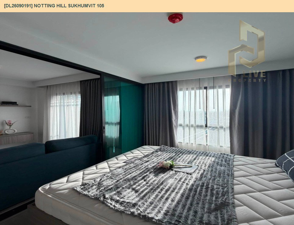 รูป DL26090191 ขายคอนโด น็อตติ้ง ฮิลล์ สุขุมวิท 105 (Notting Hill Sukhumvit 105) ใกล้ BTS แบริ่ง พร้อมเข้าอยู่ โทรด่วน 0614453194 LineID @952jdxxk - รูปที่ 5/8