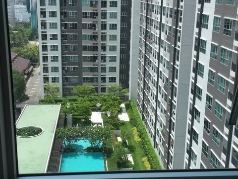 1Bed | 1Bath | BTS Phra Khanong | 28sqm | THB 13,000/mo | Fl.22 — Aspire Rama 4 Bangkok