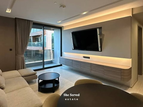2Bed | 2Bath | BTS Thong Lo | 79sqm | THB 86,000/mo | Fl.4 — The Room Sukhumvit 38 Bangkok