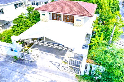 Houses for rent Bangkok : 			Chalerm Phra Kiat R.9 Soi59-67 2-story detached house for rent 4 bed Pan-Asia Inter Sch. Ratchaphrue          
