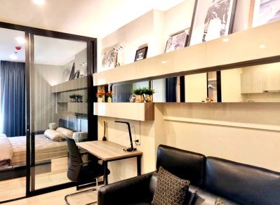 Condos for rent : 1Bed | 1Bath | ARL Makkasan | 35sqm | THB 17,000/mo | Fl.22 — Life Asoke Bangkok