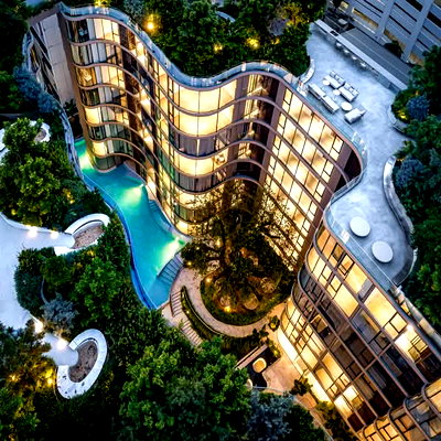 คอนโดให้เช่า : 1 ห้องนอน | 1 ห้องน้ำ | BTS Asok | 30 ตร.ม. | 23,000 บาท/เดือน | ชั้น 4 — Fynn Asoke กรุงเทพฯ