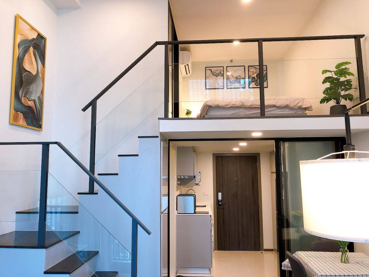 รูป Knightsbridge Space Rama 9 | ห้อง Duplex เพดานสูง วิวสวย ชั้น 16 ใกล้ MRT พระราม 9 เพียงไม่กี่ก้าว! - รูปที่ 5/10