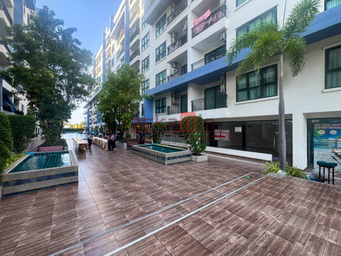 🏬ร้านค้า The Blue Residence สุขุมวิทพัทยา87 33.5ตรม แถมแอร์ 1เครื่อง