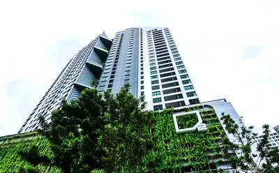 Condos for rent : 2Bed | 2Bath | BTS Bang Na | 54sqm | THB 28,000/mo | Fl.9 — Ideo O2 Bangna Bangkok