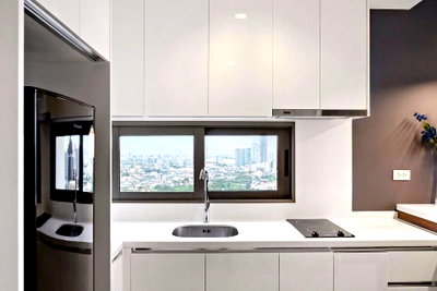 คอนโดให้เช่า : 1 ห้องนอน | 1 ห้องน้ำ | BTS Chong Nonsi | 43 ตร.ม. | 30,000 บาท/เดือน | ชั้น 40 — Nara 9 Condo กรุงเทพฯ