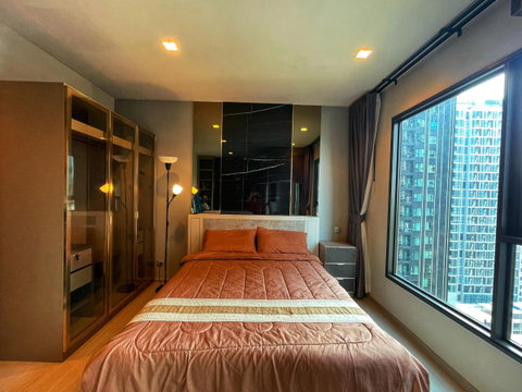 Studio | 1Bath | MRT Phra Ram 9 | 28sqm | THB 20,000/mo | Fl.23 — Condo Ideo RAMA9 Asoke Bangkok