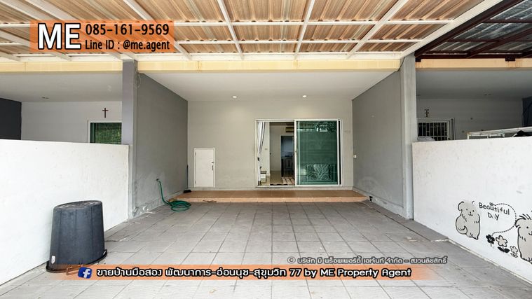 3-bed townhouse for rent, 110 sqm, 18 sq wah, VILLETTE LITE PATTANAKARN 38