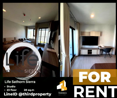 Condos for rent : 𝐋𝐢𝐟𝐞 𝐒𝐚𝐭𝐡𝐨𝐫𝐧 𝐒𝐢𝐞𝐫𝐫𝐚 ✨Fully furniture , ready to move in //contact LineID:@thirdproperty
