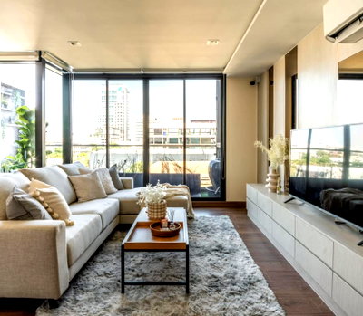 Condos for rent : 3Bed | 4Bath | BTS Bang Chak | 125sqm | THB 75,000/mo | Fl.7 — The Unique Sukhumvit 62/1 Bangkok