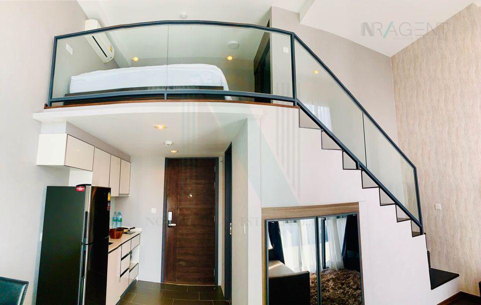 รูป ให้เช่าคอนโด ซี เอกมัย อาคาร 1 ชั้น 40 Duplex ขนาด 41 ตรม ใกล้ ตลาดสดเอกมัย - รูปที่ 2/8