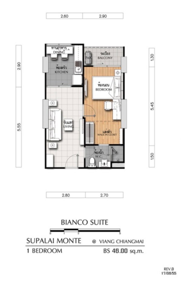 รูป ให้เช่า ศุภาลัย มอนเต้ @ เวียงเชียงใหม่ | 1 Bedroom ห้องใหญ่ 46 ตร.ม. | วิวสระ + ดอยสุเทพ - รูปที่ 16/16