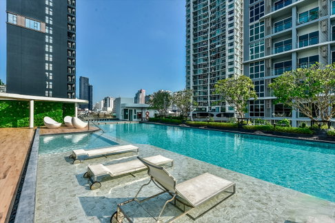 1Bed | 1Bath | MRT Sam Yan | 53sqm | THB 30,000/mo | Fl.11 — Supalai Premier Si Phraya - Samyan Bangkok
