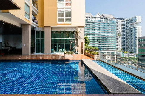 2 ห้องนอน | 1 ห้องน้ำ | MRT Phetchaburi | 65 ตร.ม. | 35,000 บาท/เดือน | ชั้น 24 — My Resort Bangkok กรุงเทพฯ