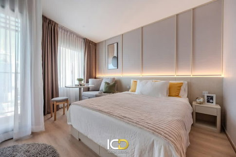 1 ห้องนอน | 1 ห้องน้ำ | MRT Queen Sirikit National Convention Centre | 27 ตร.ม. | 22,000 บาท/เดือน | ชั้น 16 — Life Rama 4 - Asoke กรุงเทพฯ