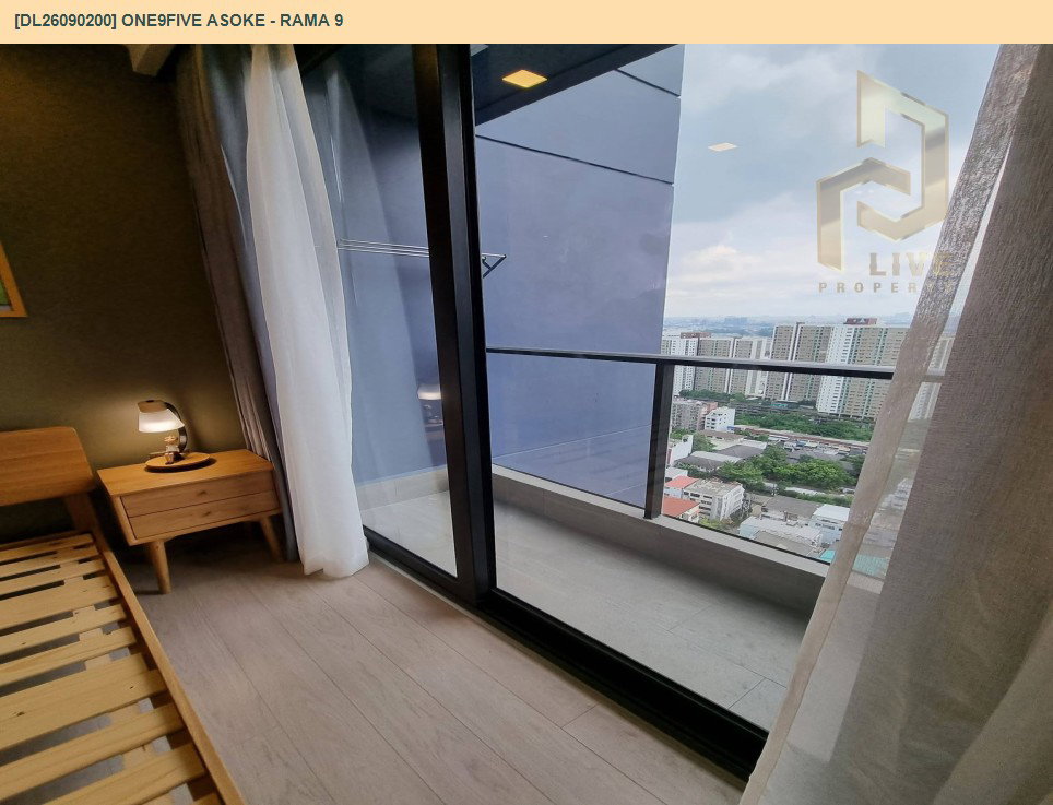 รูป DL26090200 ให้เช่าคอนโด วันไนน์ไฟว์ อโศก - พระราม 9 (One9Five Asoke - Rama 9) ใกล้ MRT พระราม 9 พร้อมเข้าอยู่ โทรด่วน 0653619502 LineID @952jdxxk - รูปที่ 13/15