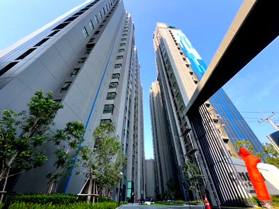 Condos for rent : 1Bed | 1Bath | MRT Ratchadaphisek | 26sqm | THB 13,000/mo | Fl.6 — Origin Plug Bangkok